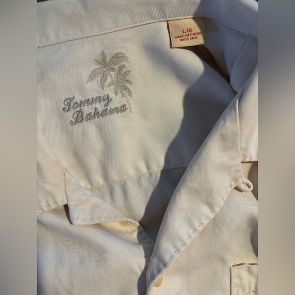 Tommy bahama 100% silk shirt sz L - Picture 2 of 6